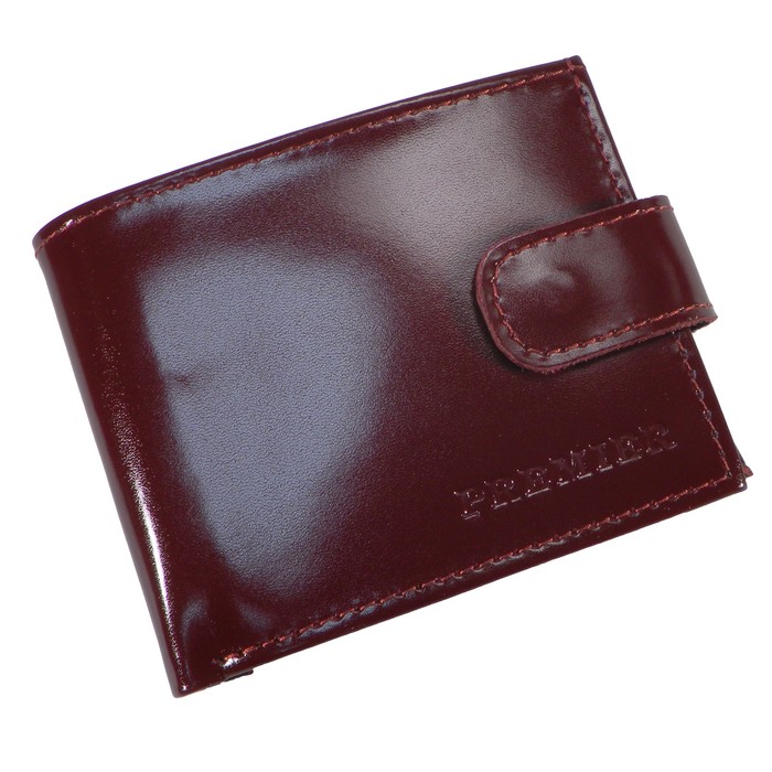 Кошелек мужской на кнопке, цвет красный
