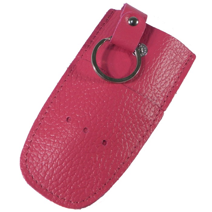 Футляр для ключей на кнопке, цвет розовый