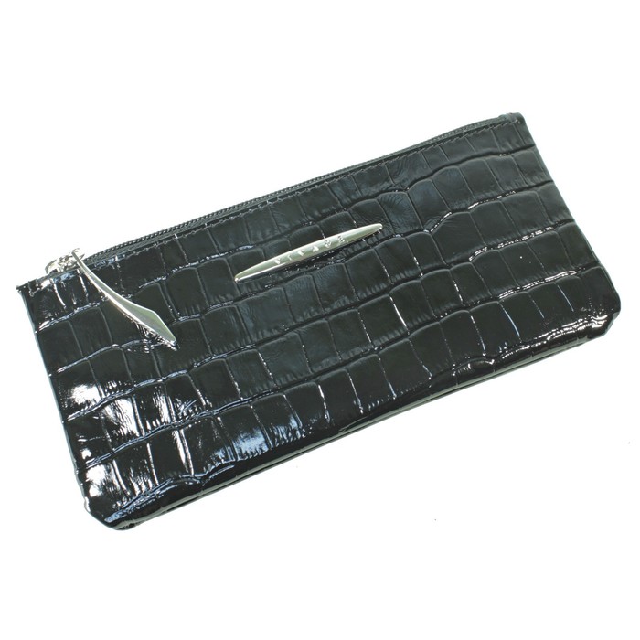 Портмоне женское, отдел для купюр, для монет, для кредитных карт, цвет чёрный