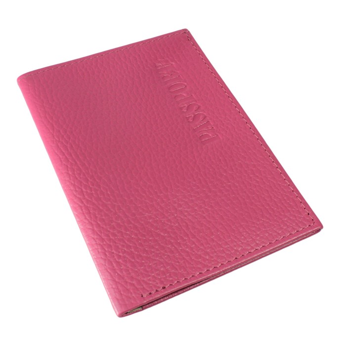 Обложка для паспорта, отдел для купюр, цвет розовый