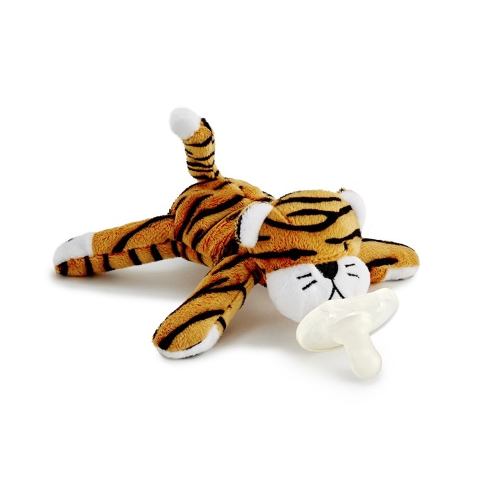 Пустышка силиконовая с развивающей игрушкой "Тигренок Берни"