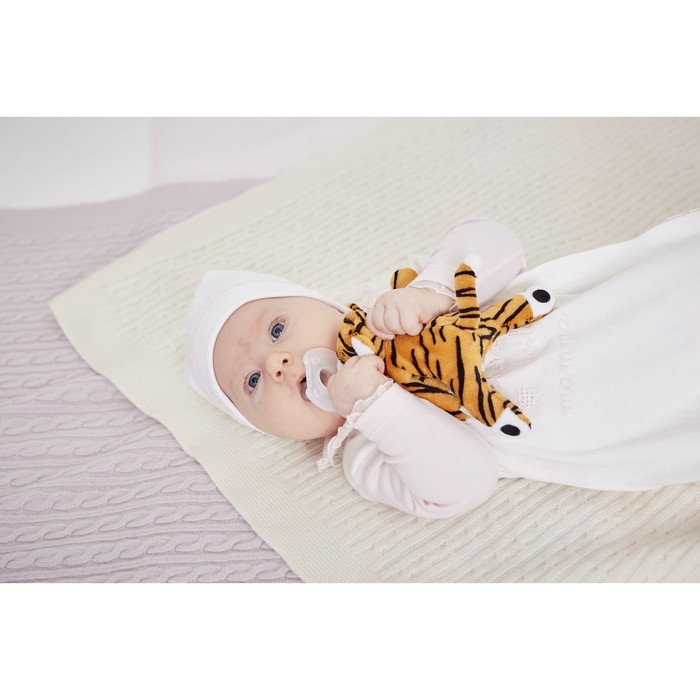 Пустышка силиконовая с развивающей игрушкой "Тигренок Берни"