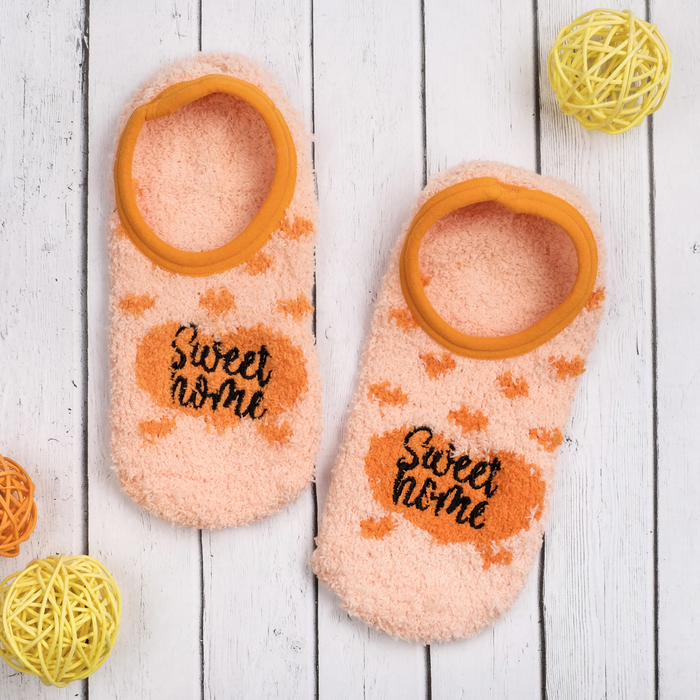 Носки женские укороченные со стоперами Collorista "Sweet home", 23-25 см, 100% п/э