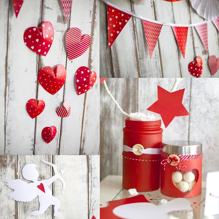 Наборы для декора праздников «Я тебя люблю», 21 х 29,5 х 1,5 см