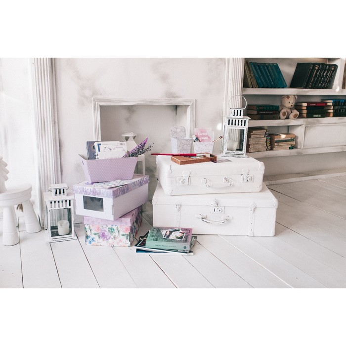 Складная коробка–трапеция «Счастье в каждом дне», 27 х 19,5 х 13 см