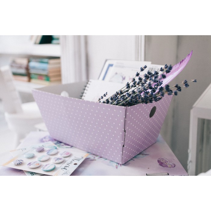 Складная коробка–трапеция «Счастье в каждом дне», 27 х 19,5 х 13 см