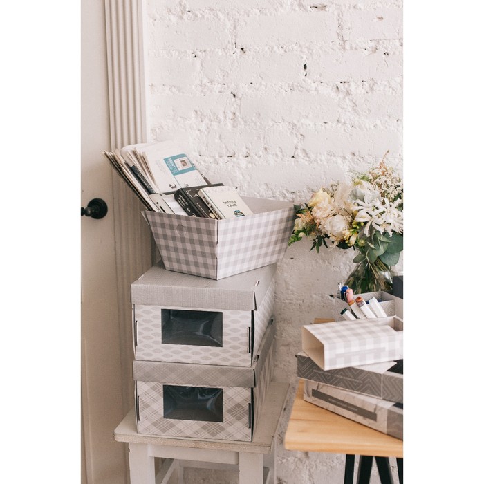 Складная коробка–трапеция «Классика», 27 х 19,5 х 13 см