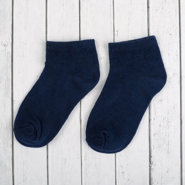 Набор детский "Маленький мужчина" галстук 28 см, носки 14 р-р, п/э, синий