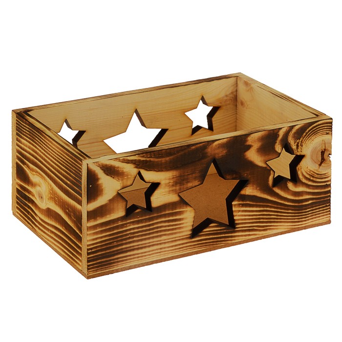 Ящик подарочный"Звезды", экзотик, 24,5 х 14.5 х 9 см