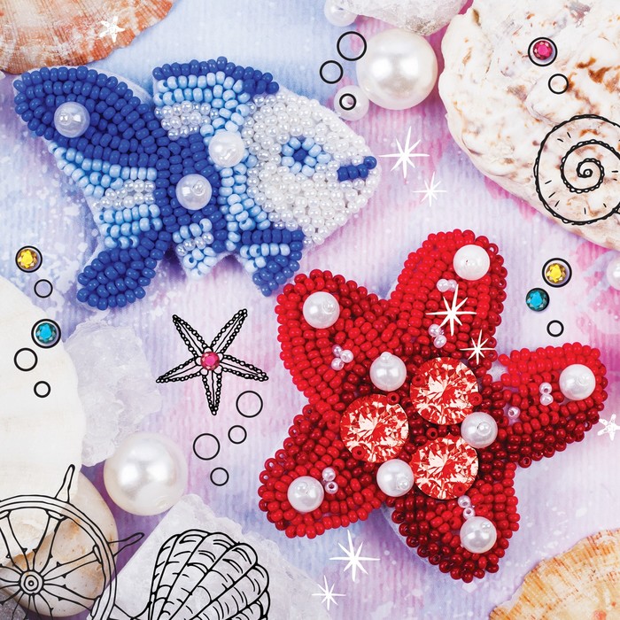 Набор для создания броши из фетра &quot;Морской дуэт&quot;