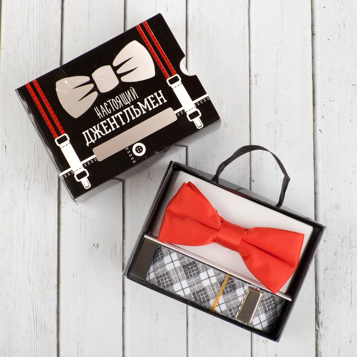 Набор детский: ремень и бабочка "Джентльмен", 100 % п/э, 11,5 х 9 см