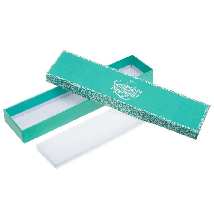 Коробочка под браслет «Бирюзовая нежность», 4,5 х 20 х 2,2 см