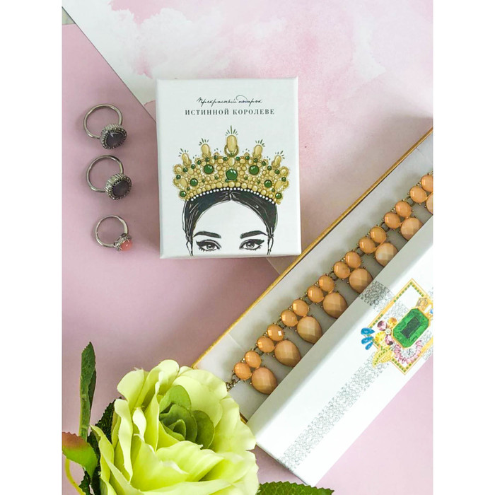 Коробочка под браслет «Королевский бриллиант», 4,5 х 20 х 2,2 см