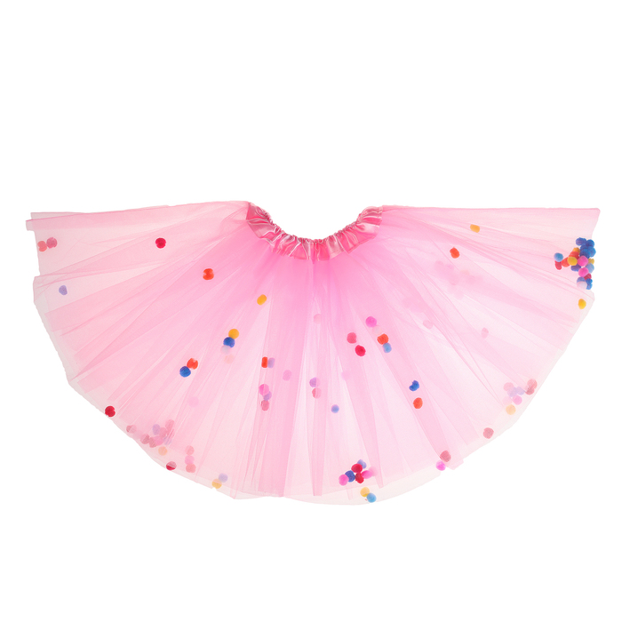 Карнавальная юбка "Шарики", цвет розовый