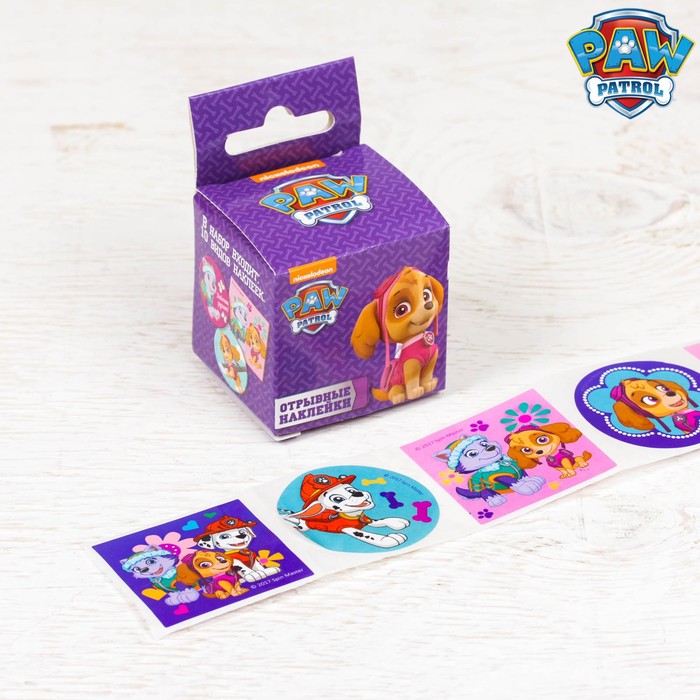 Щенячий патруль. Наклейки детские отрывные в наборе "Щенки рулят!"