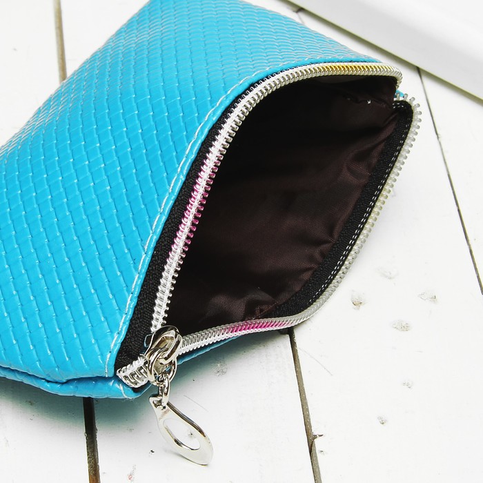 Кошелёк женский на молнии, 1 отдел, цвет бирюзовый