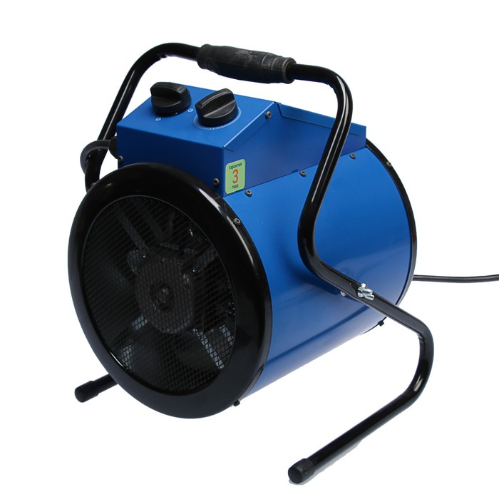 Тепловая пушка "СИБРТЕХ" ТВ-9, электрическая, 4.5/9 кВт, 820 м3/час, 100 м2, 380 В