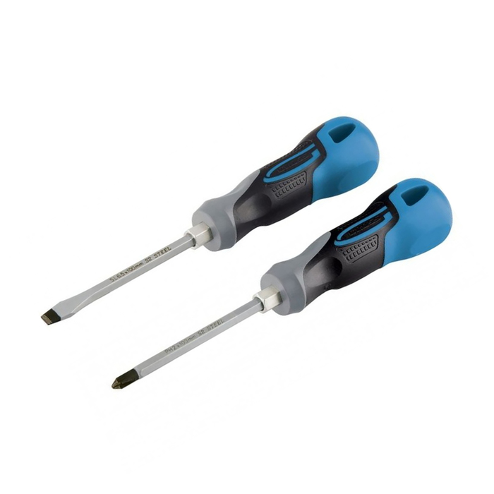 Набор отверток GROSS, комбинированный, 2 шт,S2, трехкомпонентная рукоятка