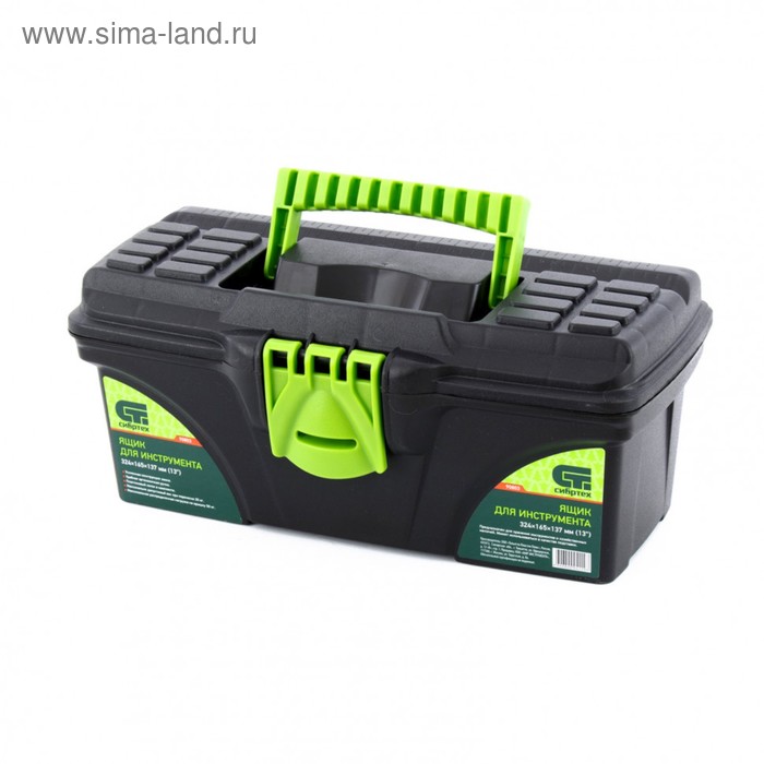 Ящик для инструмента СИБРТЕХ, 324 × 165 × 137 мм, 13, пластик ящик сибртех 90806 для инструмента 290х530х275мм пластик