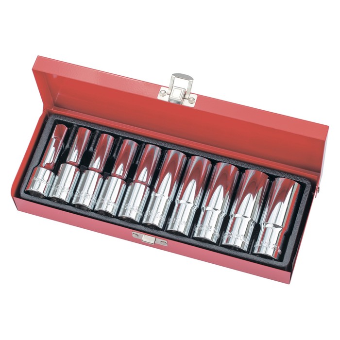 Набор торцевых головок MATRIX MASTER удлиненные, 1/2", головки 10-22 мм, 10 шт.