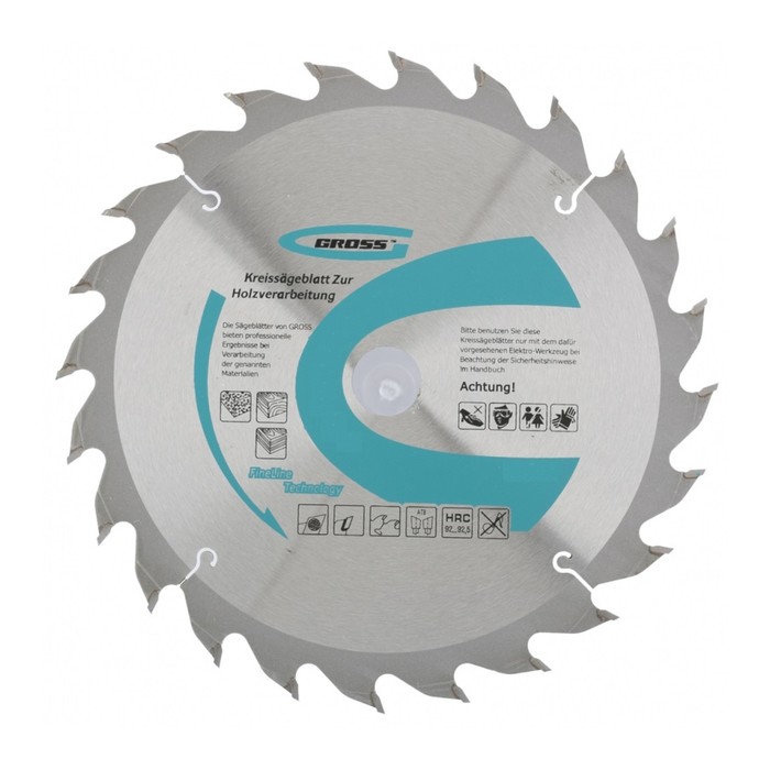 Пильный диск по дереву GROSS, 185 x 20/16 x 24Т