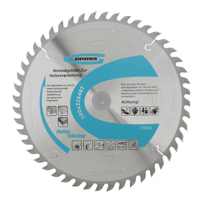 Пильный диск по дереву GROSS, 300 x 32 x 48Т