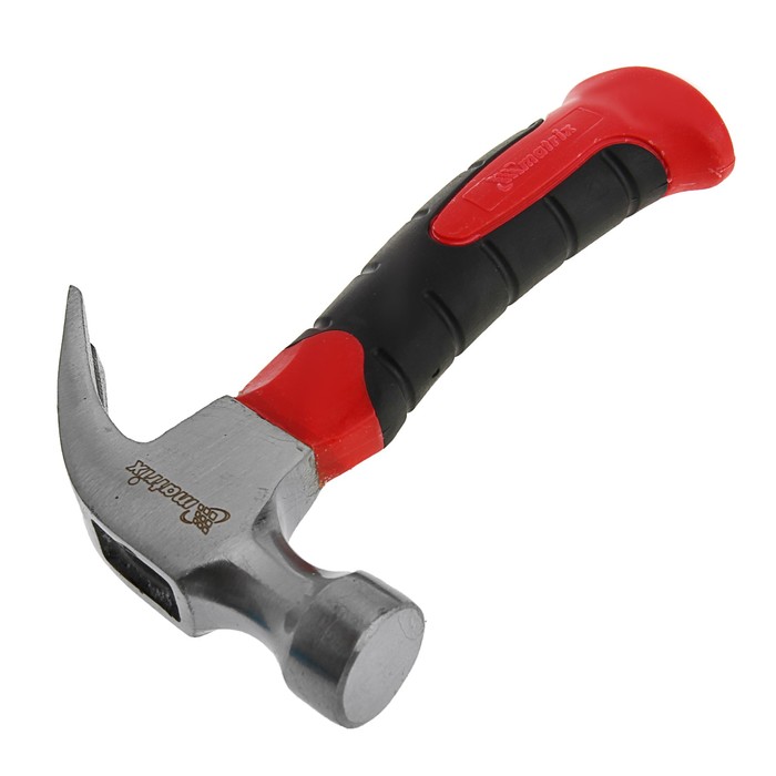 Молоток-гвоздодер MATRIX, 250 г, мини, фибергласовая двухкомп. рукоятка