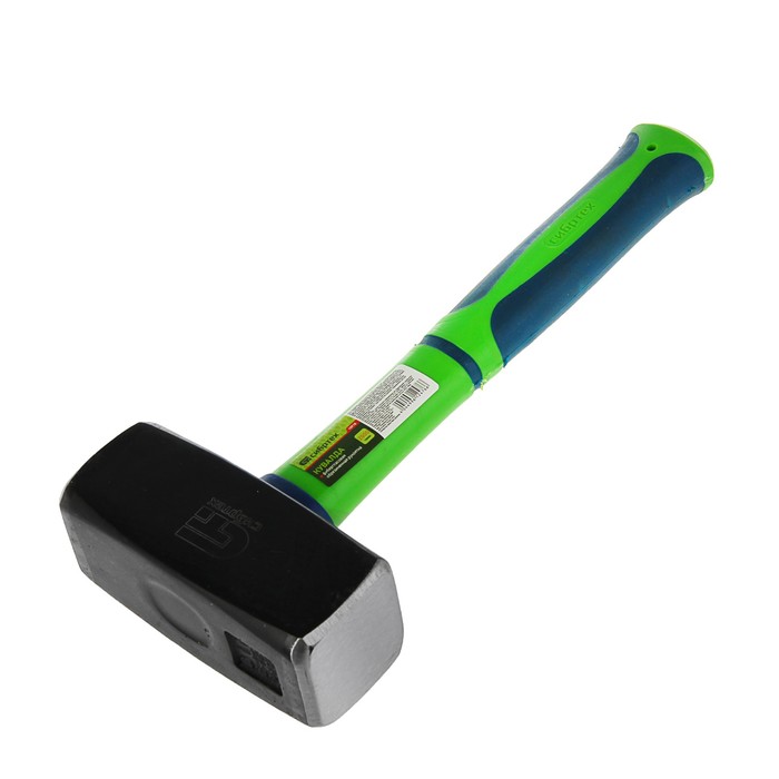 Кувалда "СИБРТЕХ", 2000 г, кованая головка, фибергласовая, обрезиненная рукоятка