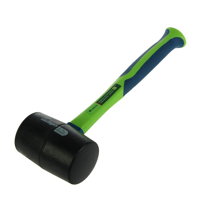 Киянка резиновая "СИБРТЕХ", 680г, черная резина, фибергласовая обрезиненная рукоятка