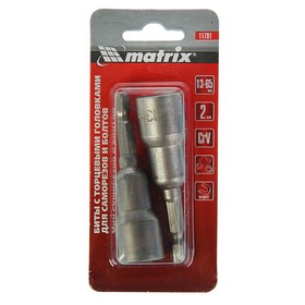 

Биты с торцевыми головками MATRIX, СrV, 13 × 65 мм