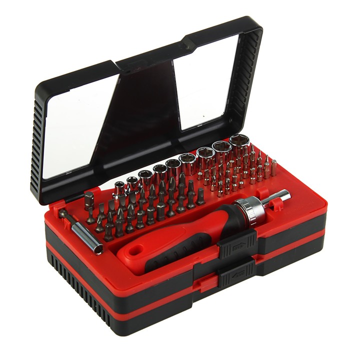 Набор бит и торцевых головок MATRIX, CrV, 78 предметов