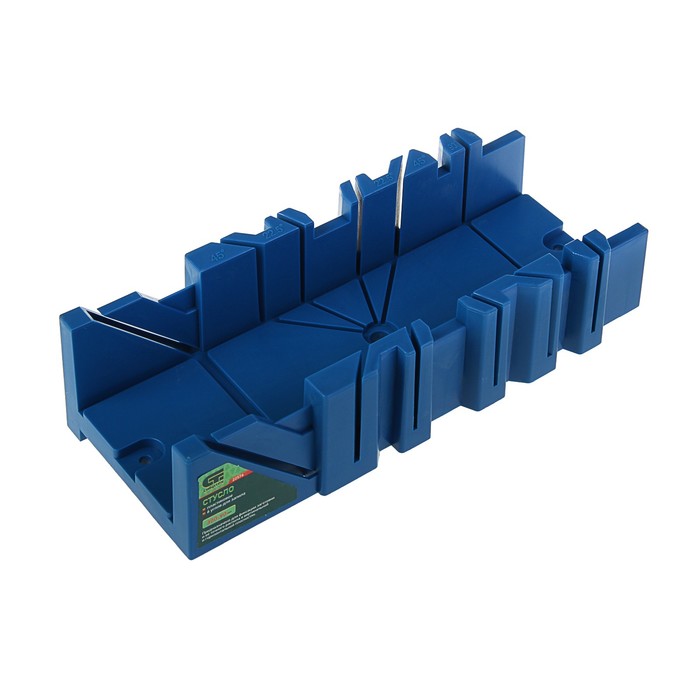 Стусло "СИБРТЕХ", 300 х 90 мм, пластиковое, 6 углов для распила 22,5, 45, 90, 135°