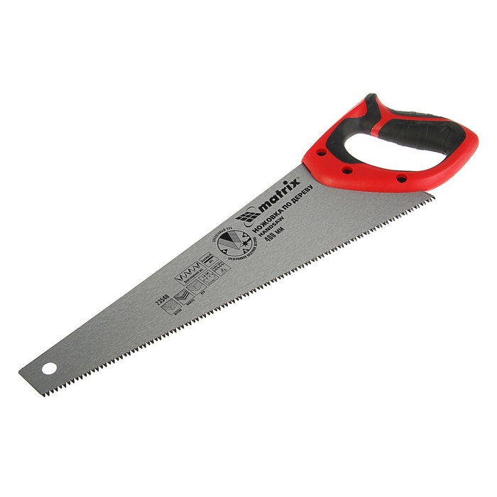 Ножовка MATRIX, по дереву, 400 мм, 7-8 TPI, калёный зуб, 3D заточка