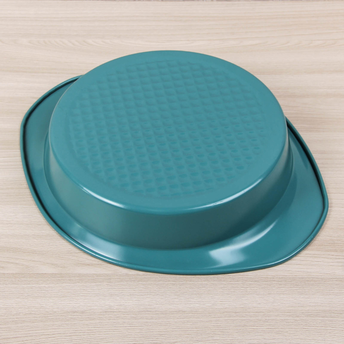 Форма для выпечки 31,5х26х5 см "Круг. Бирюза", керамическое покрытие, с ручками