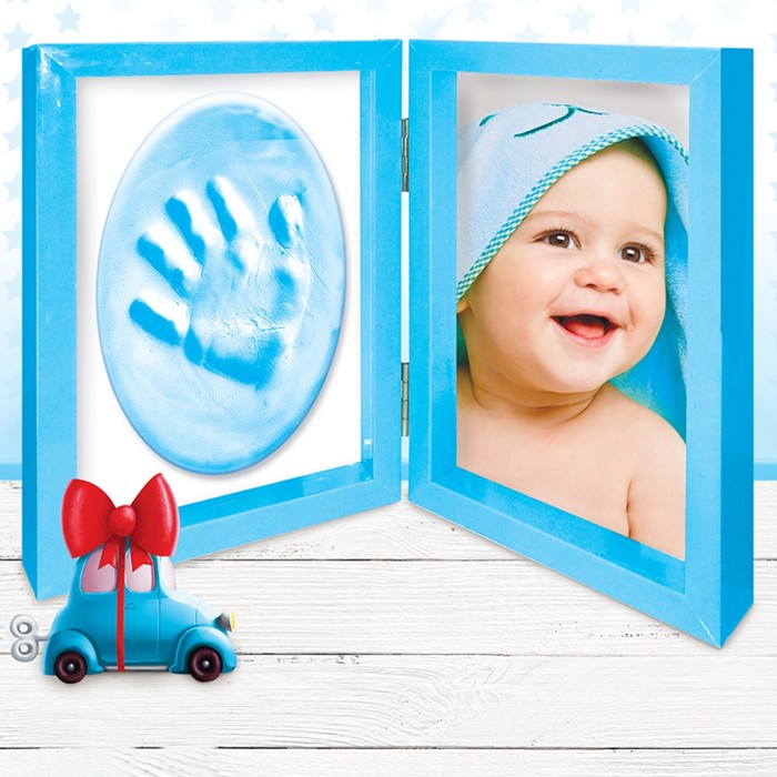 Набор для создания слепка в двойной рамке "Наш сыночек"