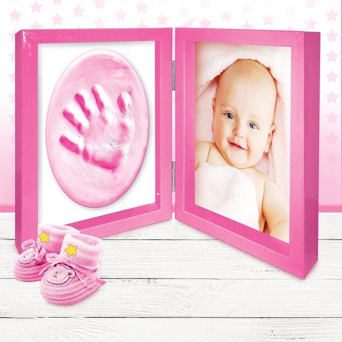 Набор для создания слепка в двойной рамке "Наша доченька"