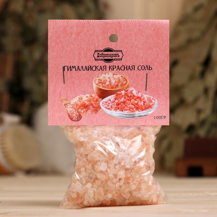 Гималайская красная соль Добропаровъ, 2-5мм, 100гр