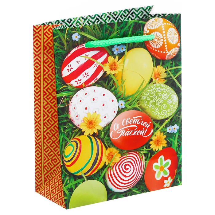 Пакет ламинированный вертикальный «Со Светлым Праздником Пасхи!», S 11 × 14 × 5,5 см