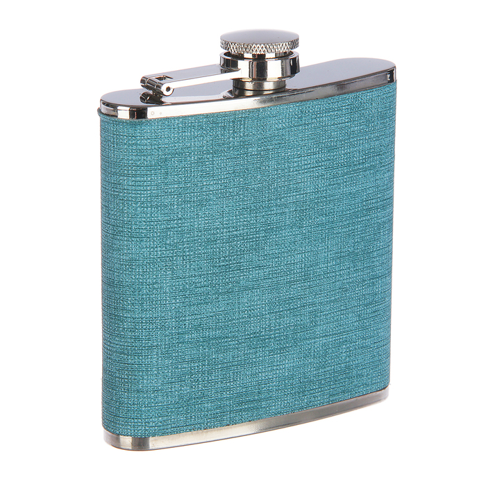 Фляжка 180 мл, кожзам, под джинсу, 11х9.5 см