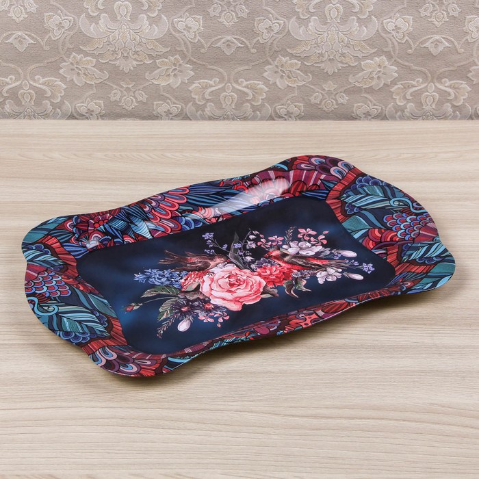 Поднос прямоугольный 38x24,7x1,5 см "Любава"