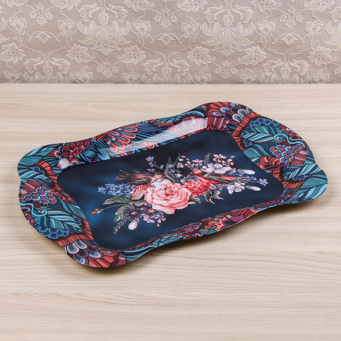 Поднос прямоугольный 44,8x30x1,5 см "Любава"