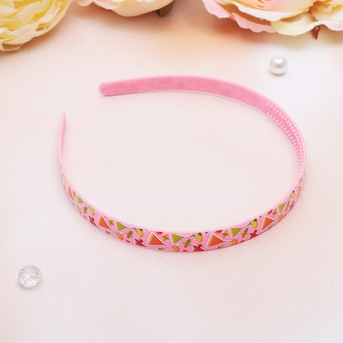 Ободок для волос "Мери" 1,1 см, сок, микс