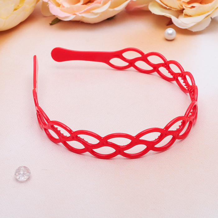 Ободок для волос "Мери" 1,8 см, плавность, микс