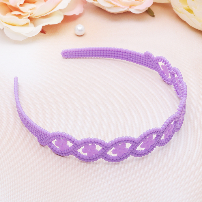 Ободок для волос "Мери" 2 см, нежность цветов, микс