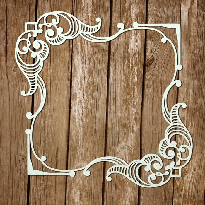 Чипборд картон "Рамка (129)" толщ.0,9-1,15мм 9х9 см