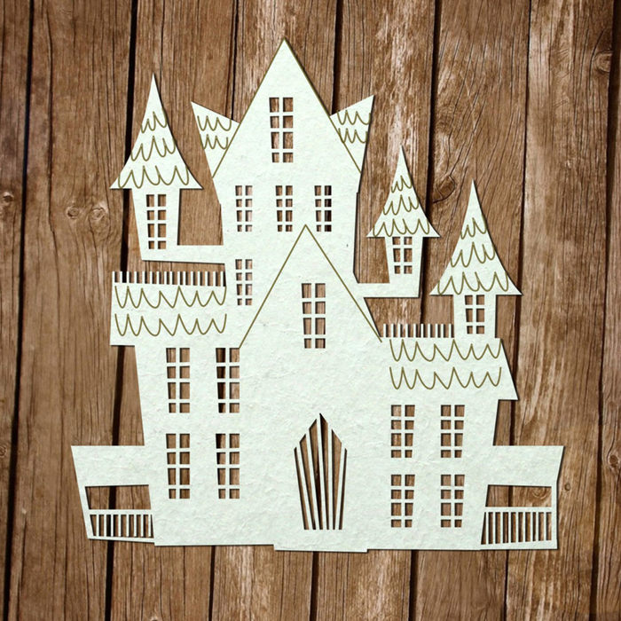 Чипборд картон "Сказочный замок" толщ.0,9-1,15мм 10х11 см