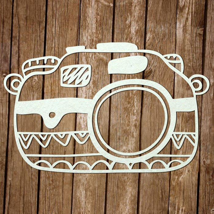 Чипборд картон "Фотоаппаратик" толщ.0,9-1,15мм 3,5х5 см