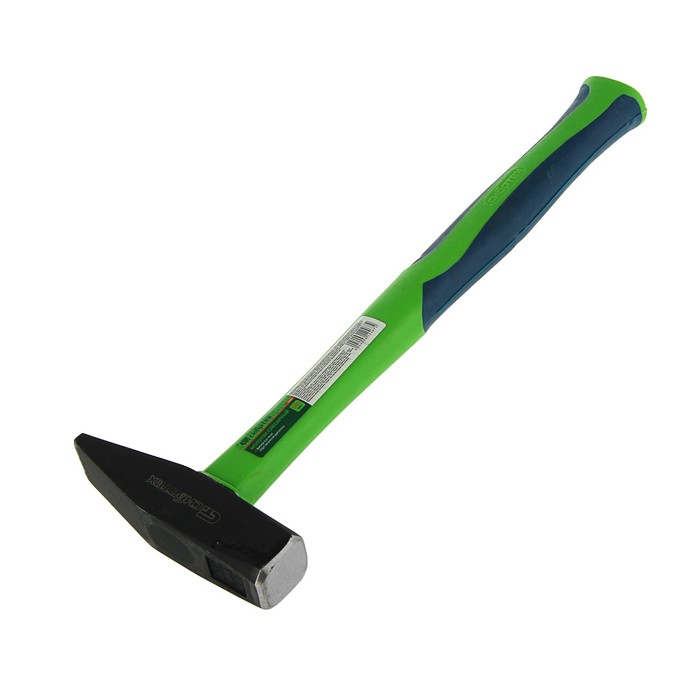 Молоток "СИБРТЕХ", 500 г, слесарный, фибергласовая обрезин. рукоятка