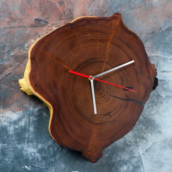 Часы настенные "Спил оливы", 35 х 30 см