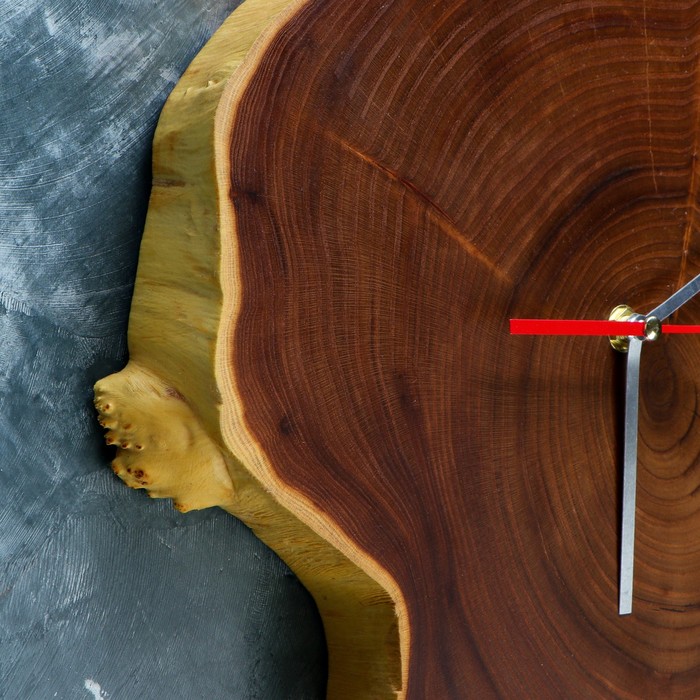 Часы настенные "Спил оливы", 35 х 30 см